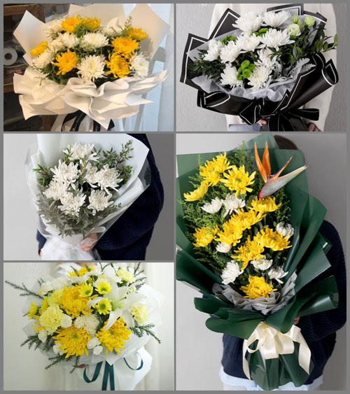 黑龙江大庆肇州县永胜乡白事花束代送